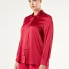 Hot Marina Rinaldi Satin tunic RED