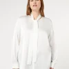 Online Marina Rinaldi Satin tunic WHITE