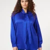 Discount Marina Rinaldi Satin tunic CORNFLOWERBLUE