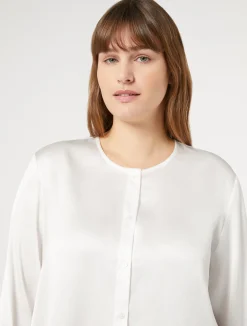 Online Marina Rinaldi Satin tunic WHITE