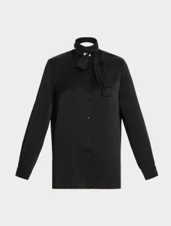 Online Marina Rinaldi Satin tunic BLACK