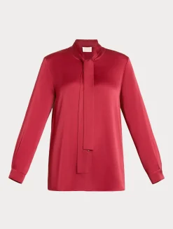 Hot Marina Rinaldi Satin tunic RED