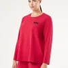 Sale Marina Rinaldi Scuba crepe sweatshirt FUCHSIA