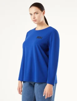Fashion Marina Rinaldi Scuba crepe sweatshirt CORNFLOWERBLUE