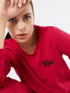 Sale Marina Rinaldi Scuba crepe sweatshirt FUCHSIA