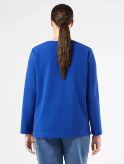 Fashion Marina Rinaldi Scuba crepe sweatshirt CORNFLOWERBLUE