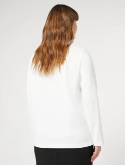 Fashion Marina Rinaldi Scuba crepe sweatshirt MILK