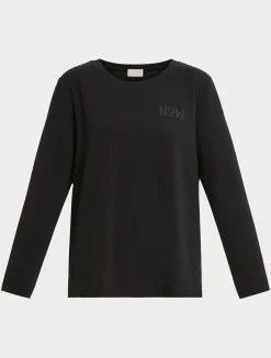 Best Marina Rinaldi Scuba crepe sweatshirt BLACK