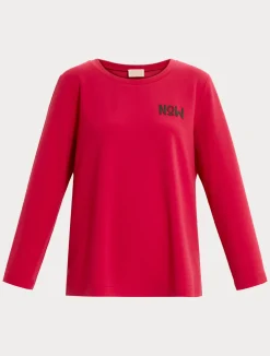 Sale Marina Rinaldi Scuba crepe sweatshirt FUCHSIA