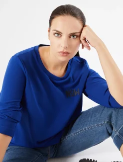 Fashion Marina Rinaldi Scuba crepe sweatshirt CORNFLOWERBLUE