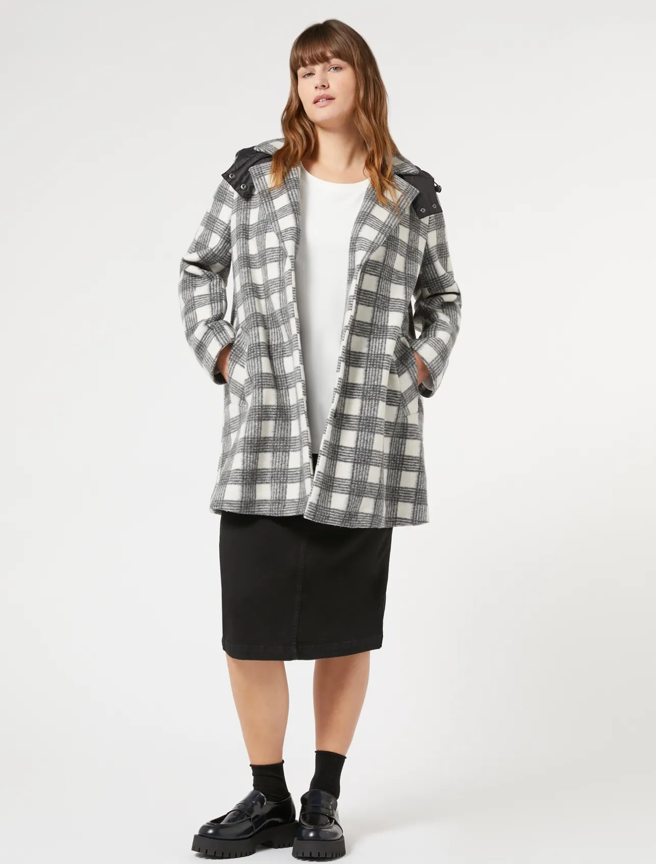 Fashion Marina Rinaldi Scuba crepe sweatshirt MILK