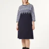 Clearance Marina Rinaldi Scuba jersey dress ULTRAMARINE