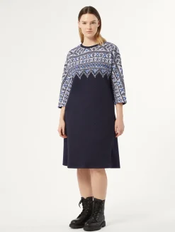 Clearance Marina Rinaldi Scuba jersey dress ULTRAMARINE