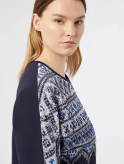 Clearance Marina Rinaldi Scuba jersey dress ULTRAMARINE