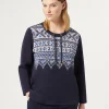 Outlet Marina Rinaldi Scuba jersey sweatshirt ULTRAMARINE