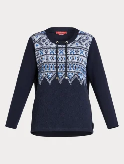 Outlet Marina Rinaldi Scuba jersey sweatshirt ULTRAMARINE