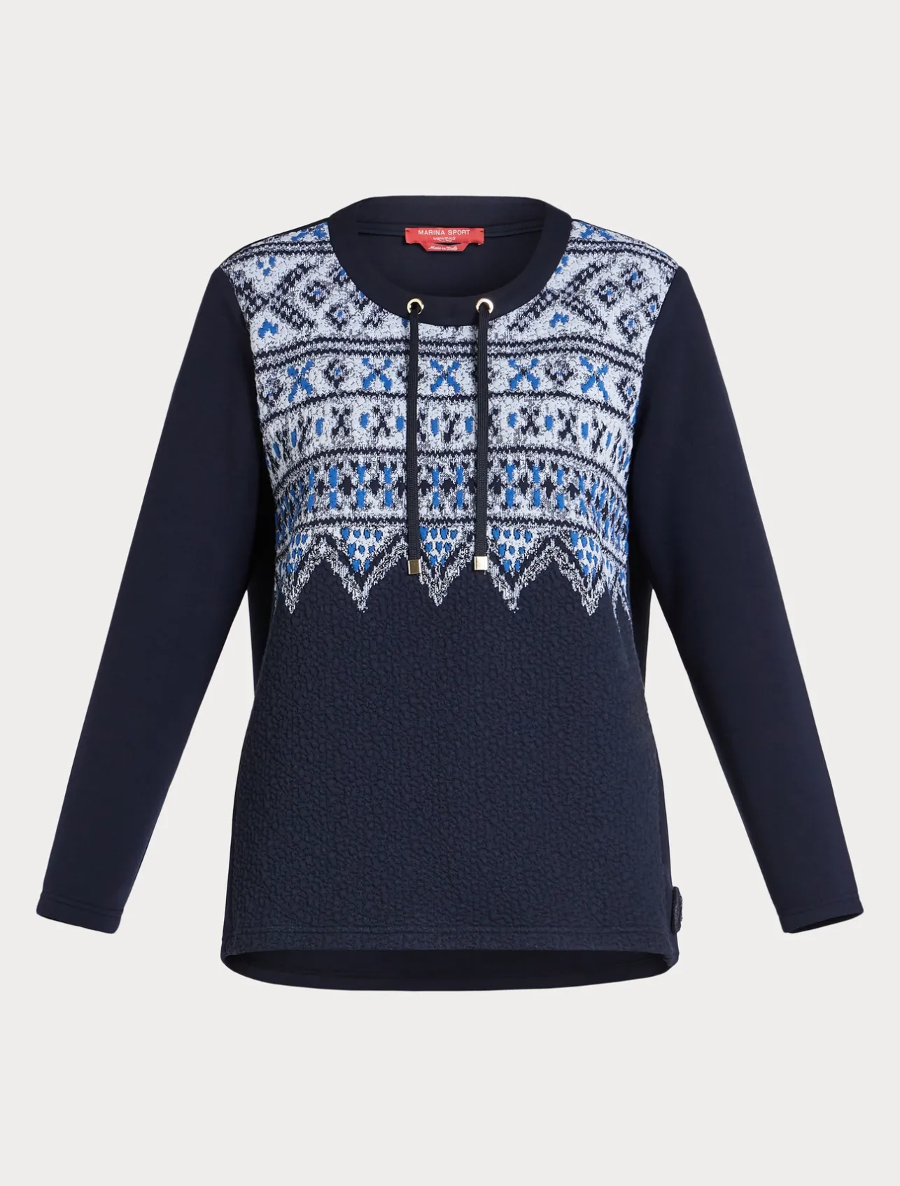 Outlet Marina Rinaldi Scuba jersey sweatshirt ULTRAMARINE