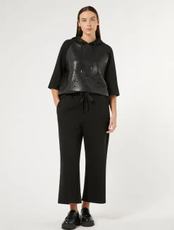 Best Marina Rinaldi Scuba jersey trousers BLACK