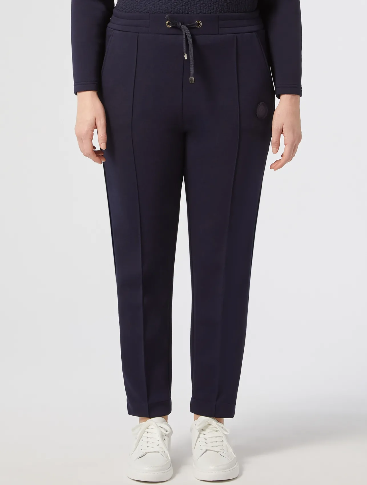 Sale Marina Rinaldi Scuba jersey trousers ULTRAMARINE