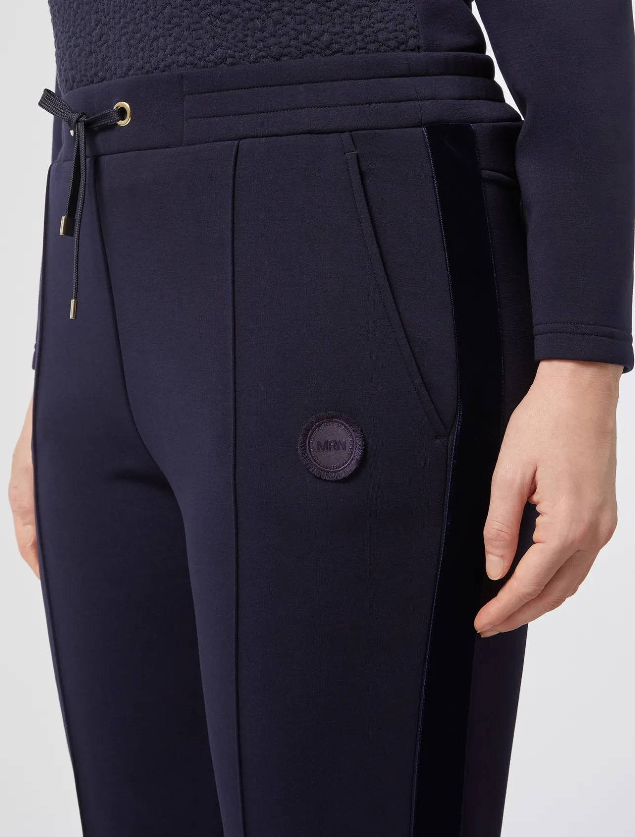 Sale Marina Rinaldi Scuba jersey trousers ULTRAMARINE