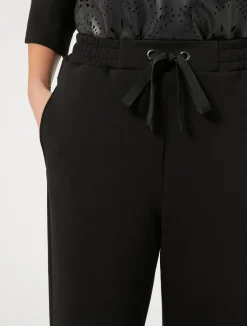 Best Marina Rinaldi Scuba jersey trousers BLACK