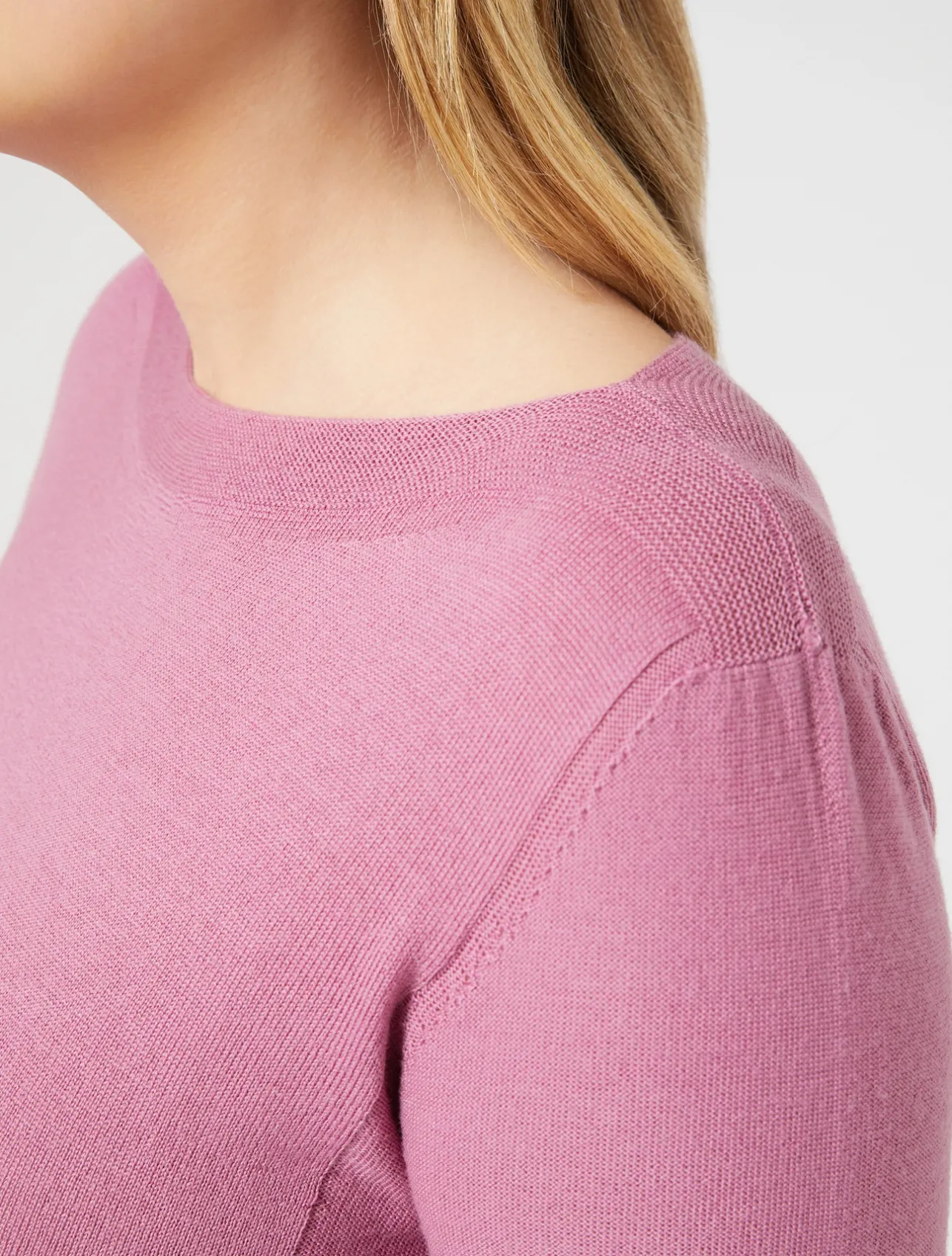 Outlet Marina Rinaldi Seamless wool sweater CYCLAMEN