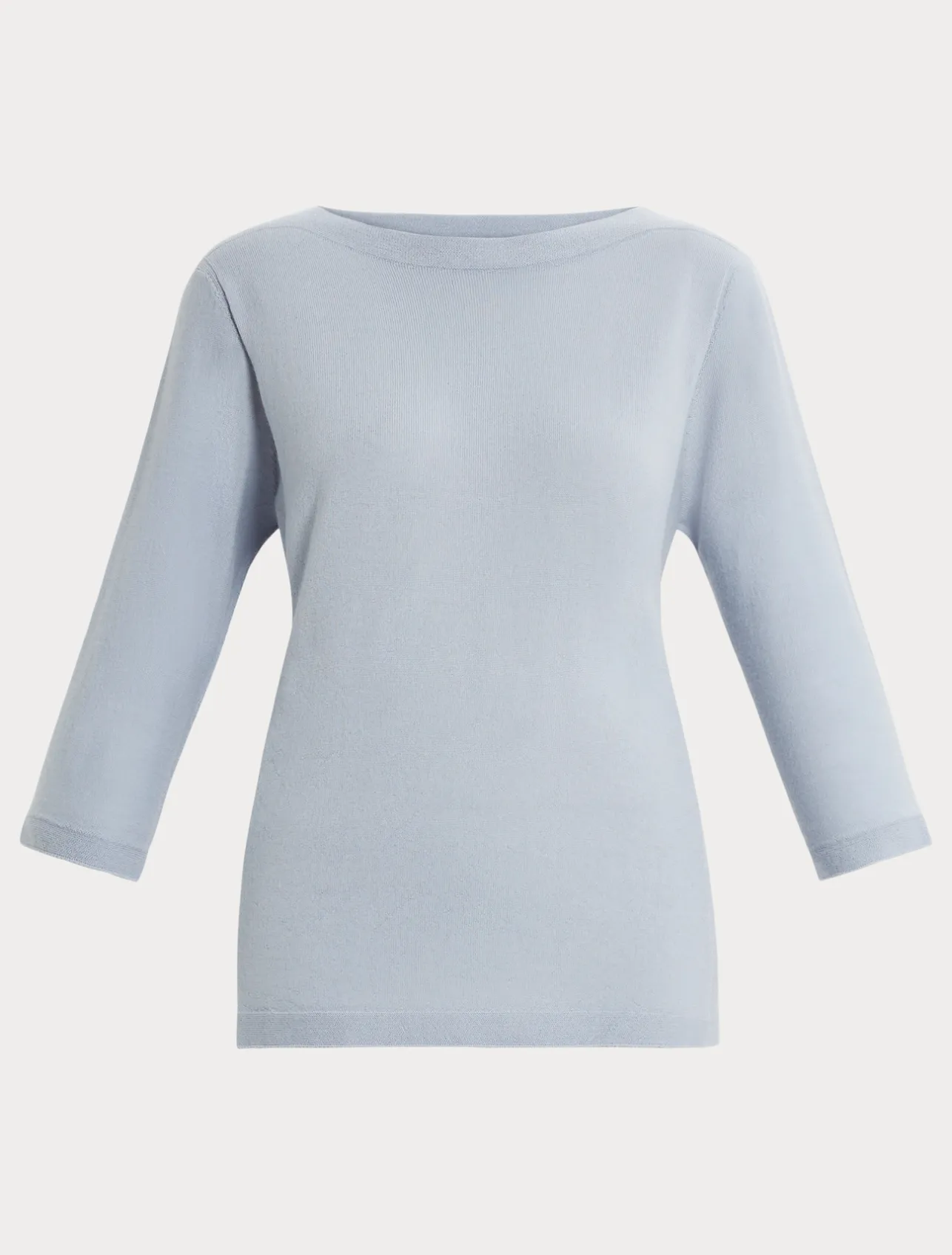 Fashion Marina Rinaldi Seamless wool sweater LIGHTBLUE