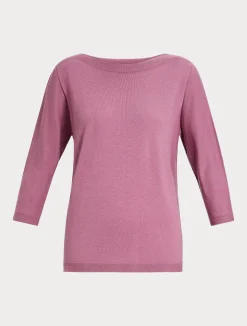 Outlet Marina Rinaldi Seamless wool sweater CYCLAMEN