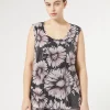 Clearance Marina Rinaldi Sequin and satin top MIDNIGHTBLUE
