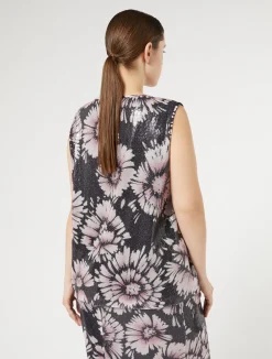 Clearance Marina Rinaldi Sequin and satin top MIDNIGHTBLUE