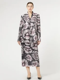 Clearance Marina Rinaldi Sequin and satin top MIDNIGHTBLUE