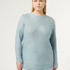 Outlet Marina Rinaldi Sequinned mohair jumper SHADEDLIGHTBLUE