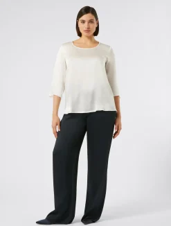 Hot Marina Rinaldi Shiny frisottino trousers MIDNIGHTBLUE