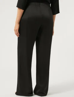 Outlet Marina Rinaldi Shiny frisottino trousers BLACK