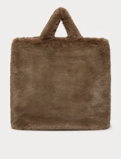 Fashion Marina Rinaldi Shopper bag with soft texture TURTLEDOVEGREY
