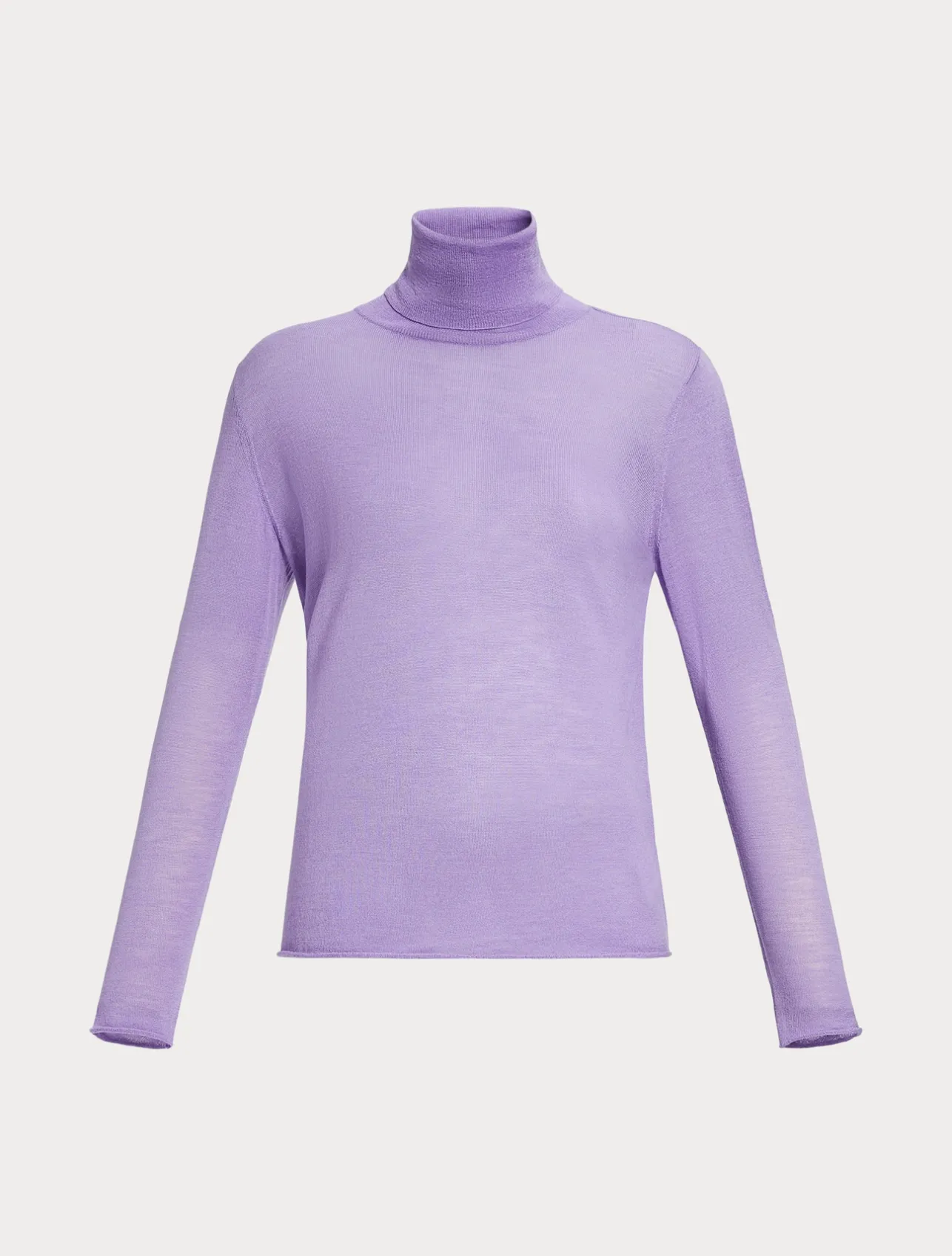 Best Marina Rinaldi Silk and cashmere polo neck jumper LILAC