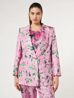Outlet Marina Rinaldi Silk blazer PINK