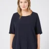 Discount Marina Rinaldi Silk blouse CORNFLOWERBLUE