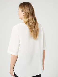 New Marina Rinaldi Silk blouse WHITE