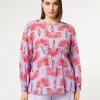 New Marina Rinaldi Silk crepe de chine blouse LILAC