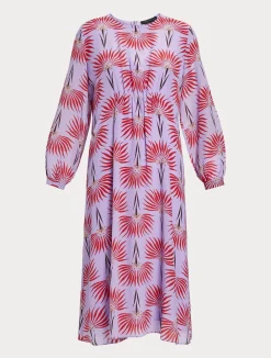 Hot Marina Rinaldi Silk crepe de chine dress LILAC
