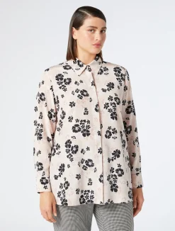 New Marina Rinaldi Silk crepe de chine shirt PINK