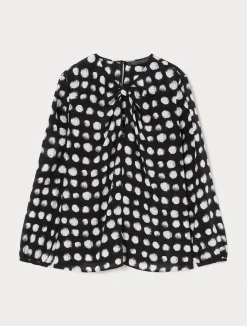 New Marina Rinaldi Silk crepe de chine shirt BLACK