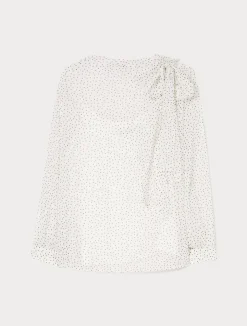 Fashion Marina Rinaldi Silk georgette blouse WHITE