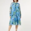 Hot Marina Rinaldi Silk georgette dress LIGHTBLUE