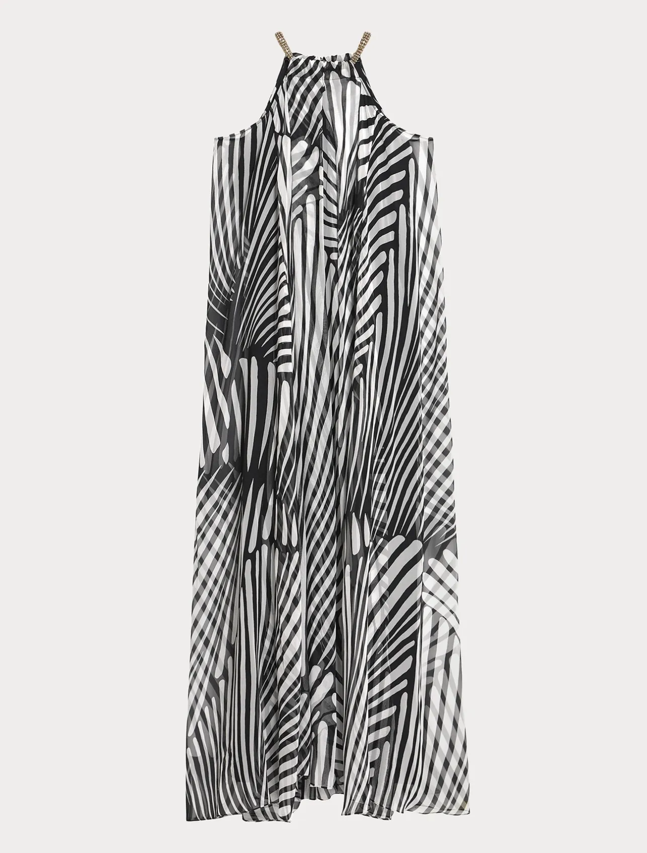 Sale Marina Rinaldi Silk georgette dress BLACK