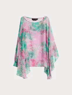 Clearance Marina Rinaldi Silk georgette tunic PINK