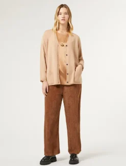 Fashion Marina Rinaldi Silk satin blouse CAMEL