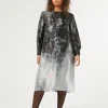 Clearance Marina Rinaldi Silk satin dress DARKGREY