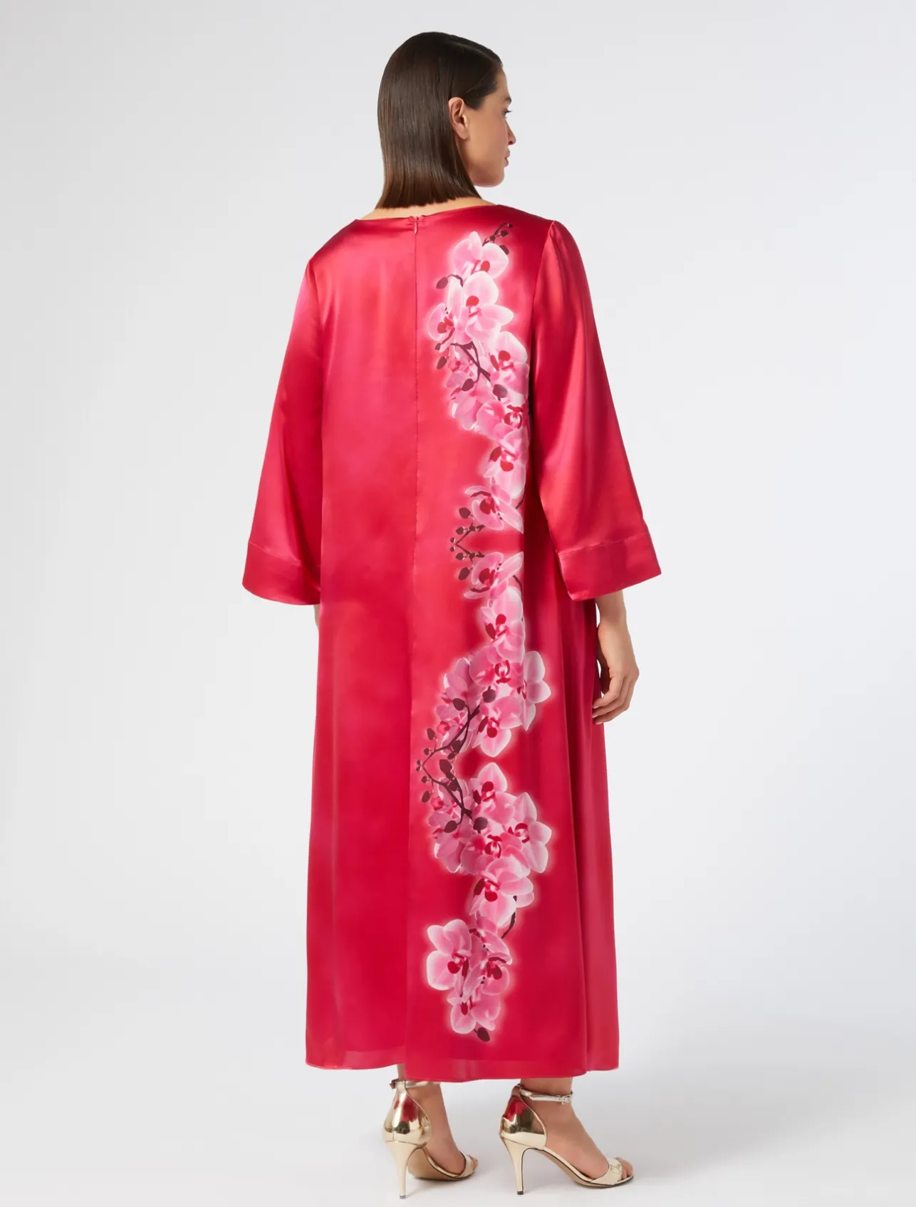 Clearance Marina Rinaldi Silk satin dress FUCHSIA